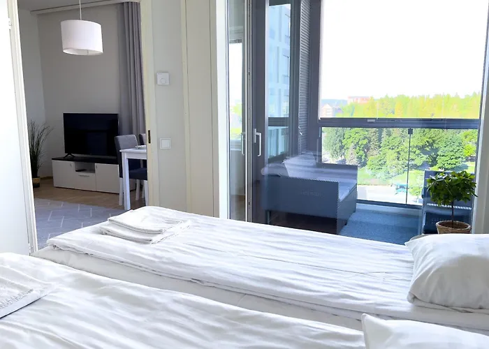 Aseman Portti - Stunning 1br 10th Floor شقة *